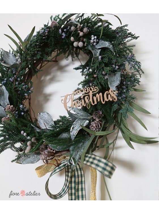 Rustic Preserved Christmas Wreath