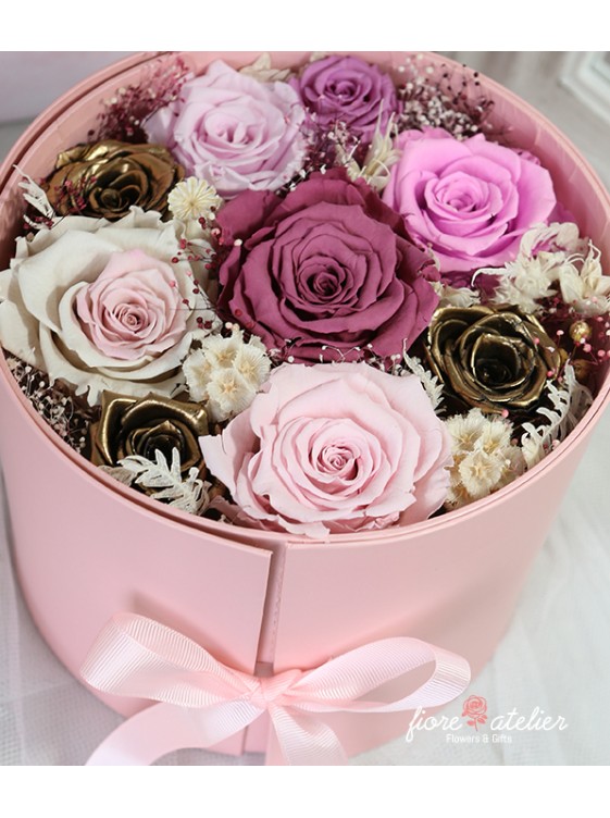 Floral Eternal Rose Gift Box - Romantic